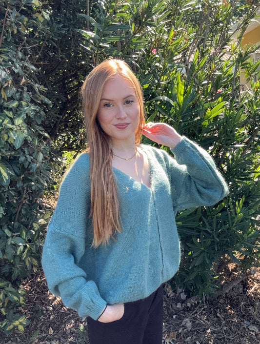 Gilet Cécé Bleu turquoise