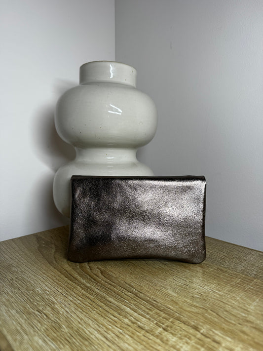 Grand porte monnaie marron foncé