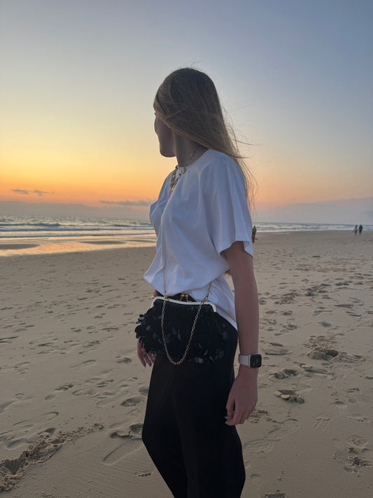 Sac Anna noir et doré