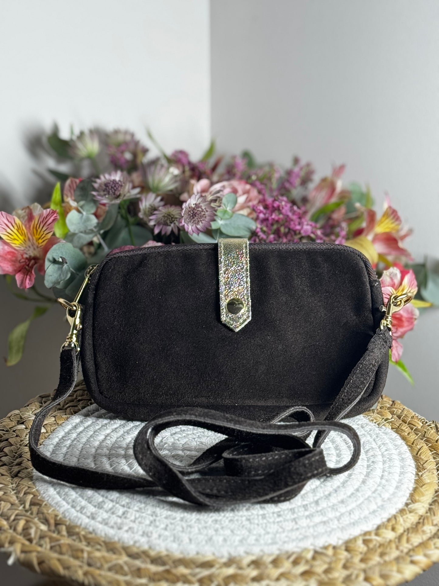 Sac bandoulière marron foncé