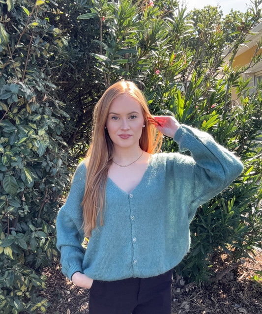 Gilet Cécé Bleu turquoise