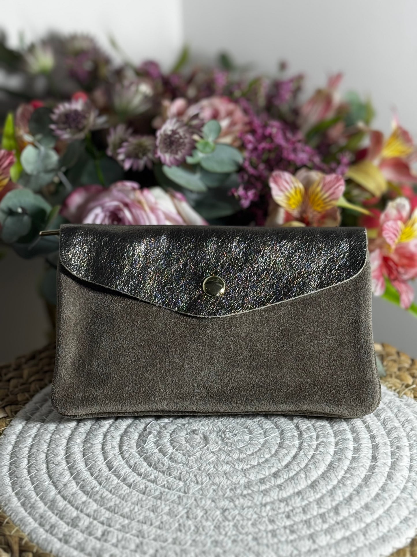 Grand porte monnaie marron