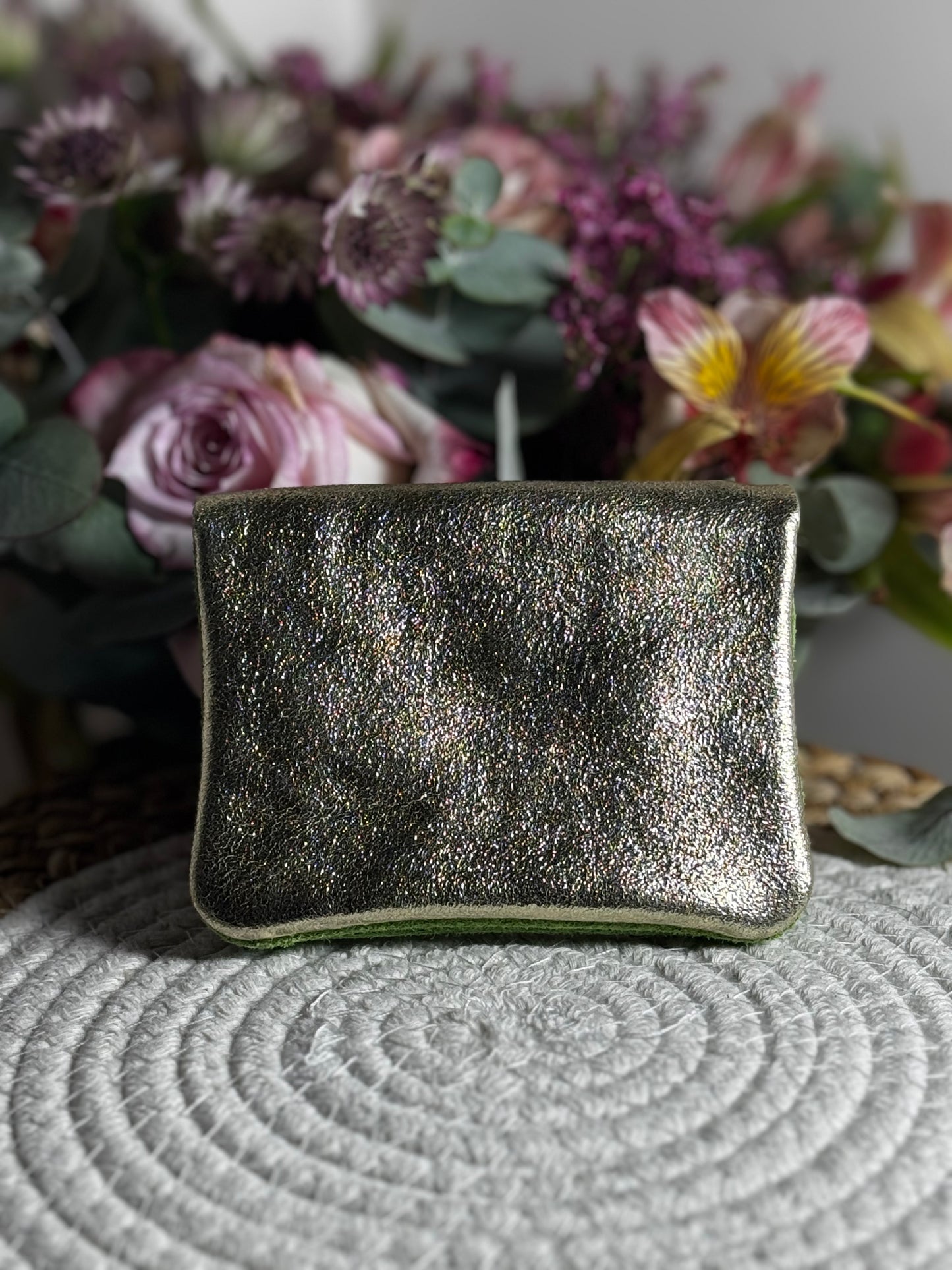 petit porte monnaie vert