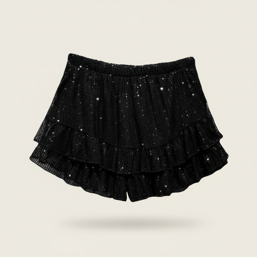 Jupe short pailleté