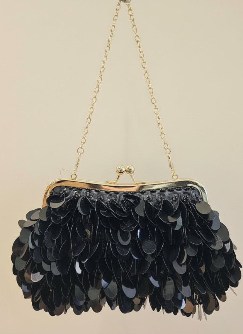 Sac Anna noir et doré