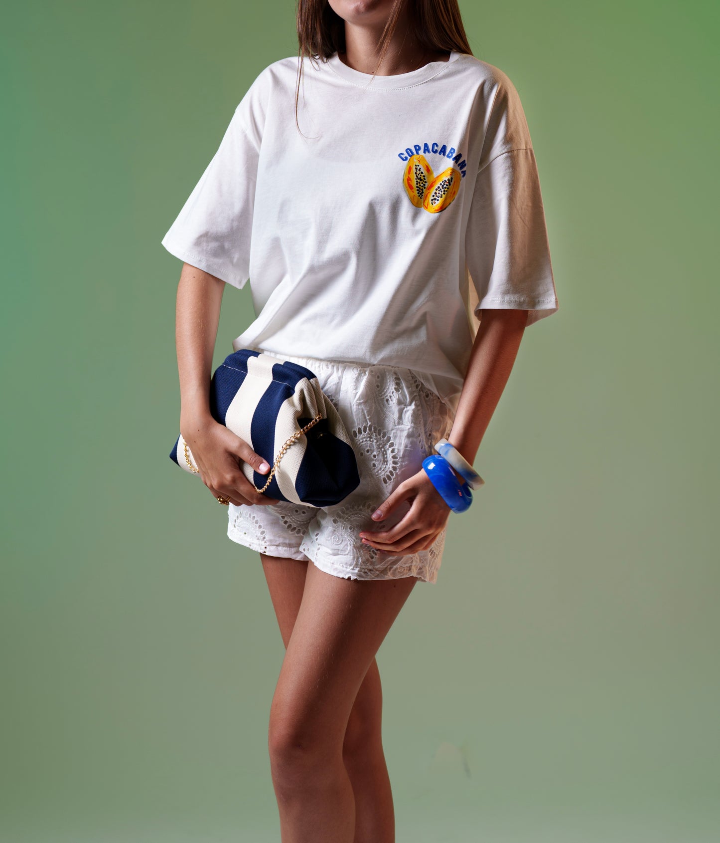 Short en broderie anglaise