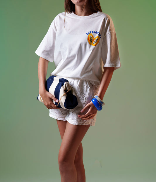 Short en broderie anglaise