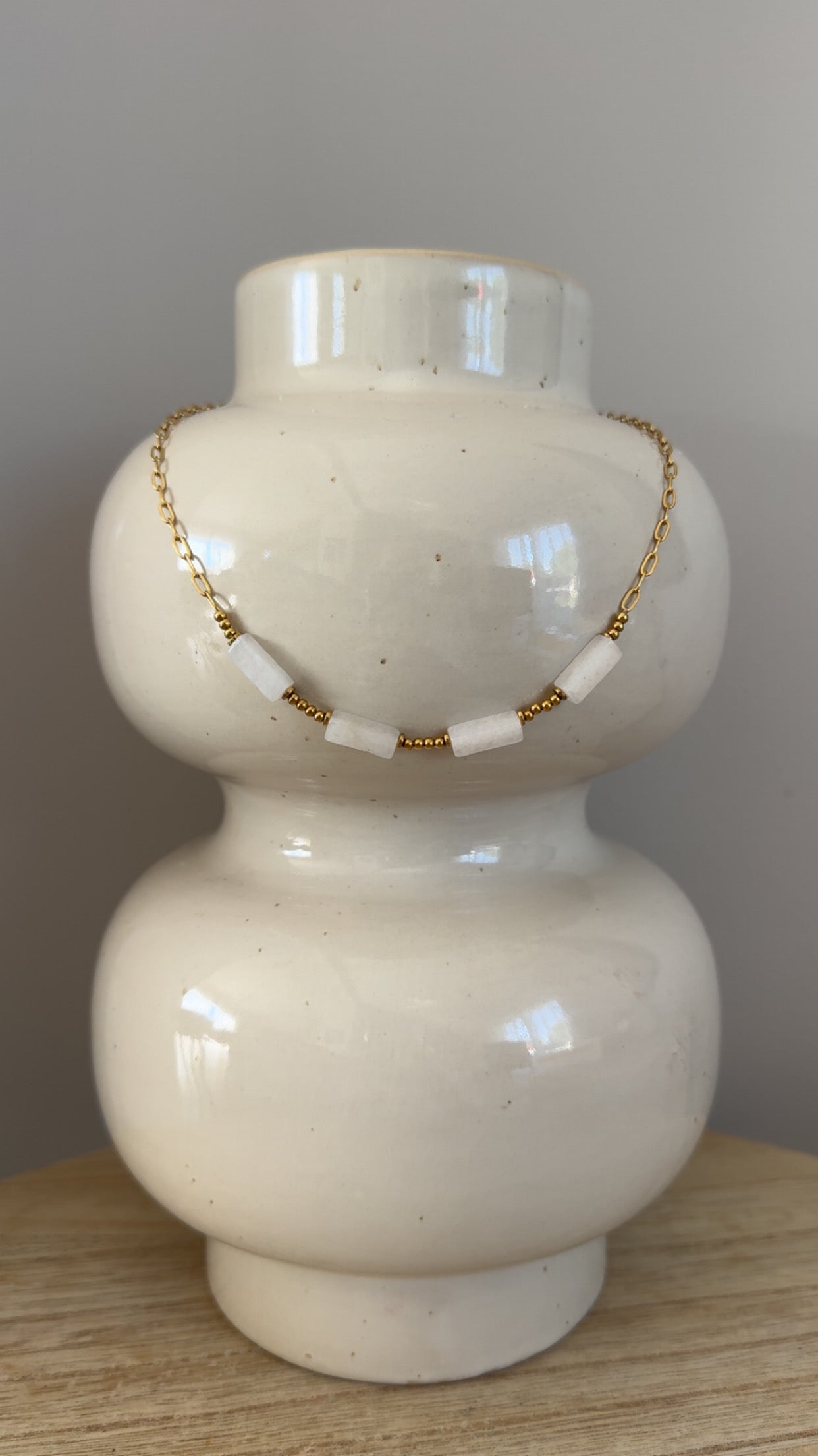 Collier Alicia Blanc