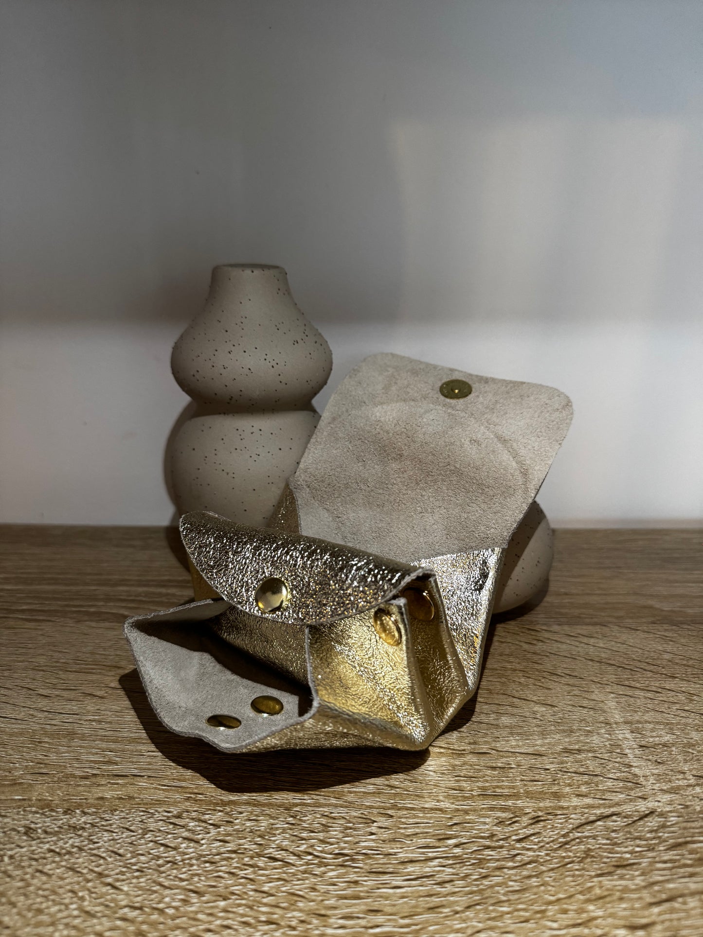 petit porte monnaie dorée