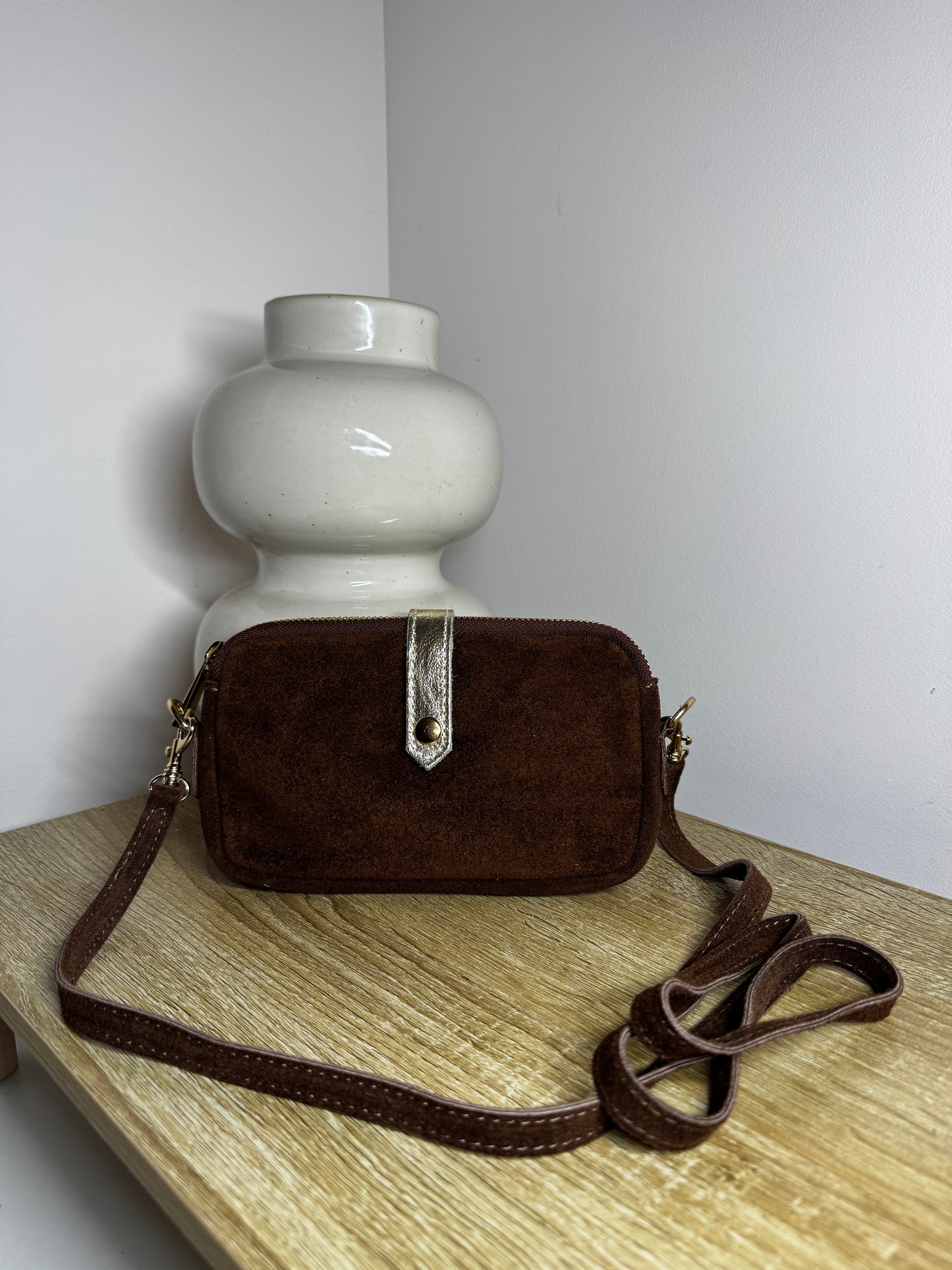 Sac bandoulière marron