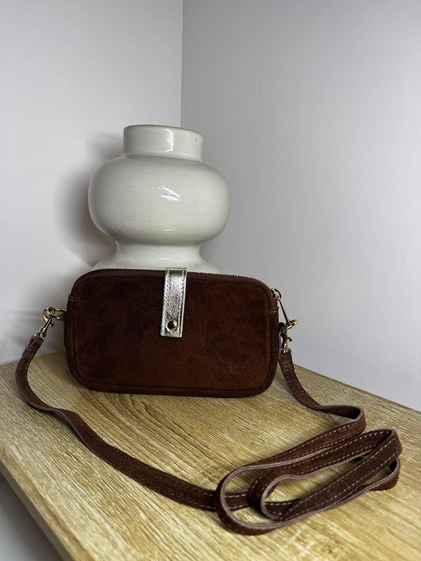 Sac bandoulière marron