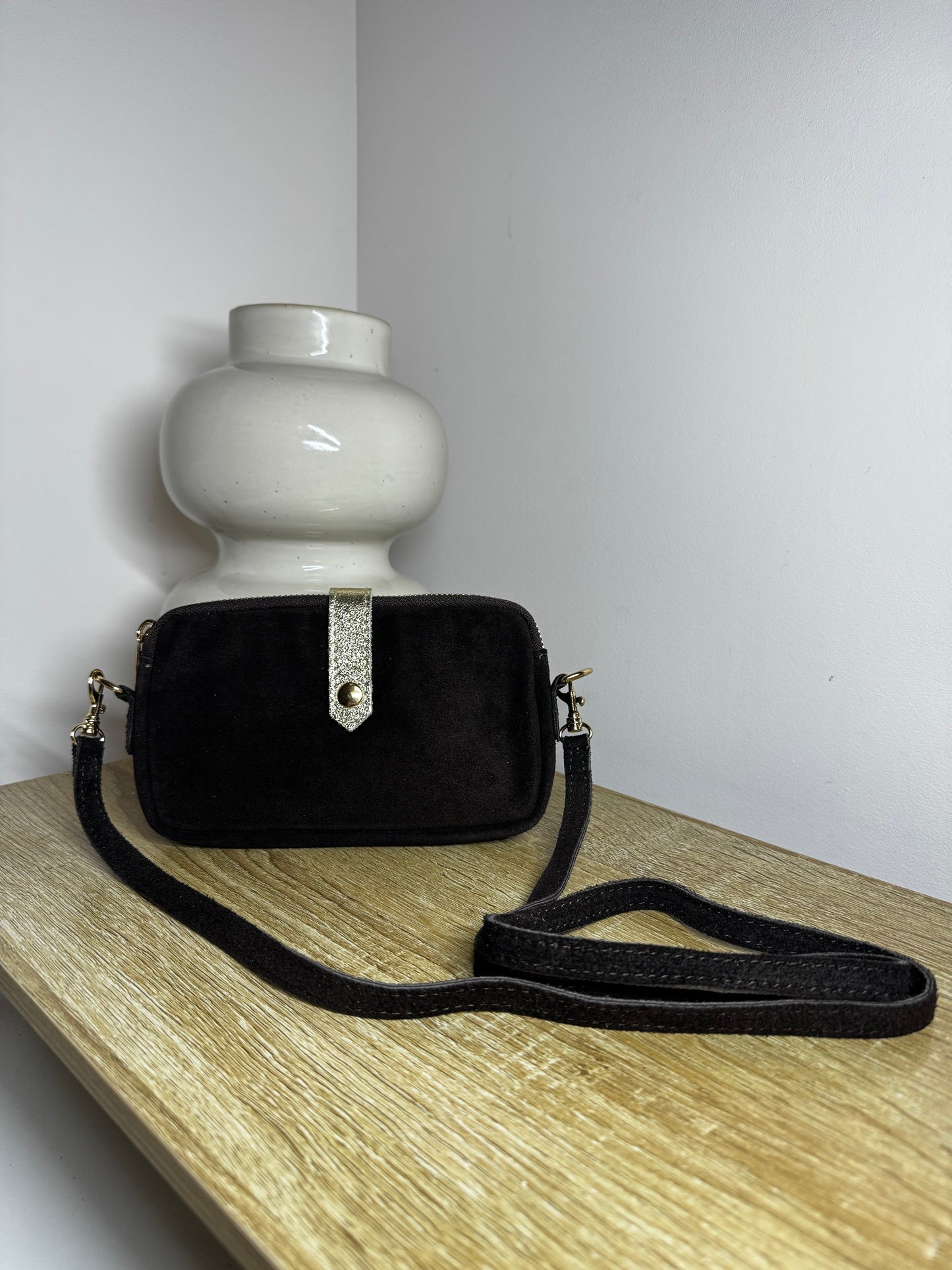 Sac bandoulière marron foncé