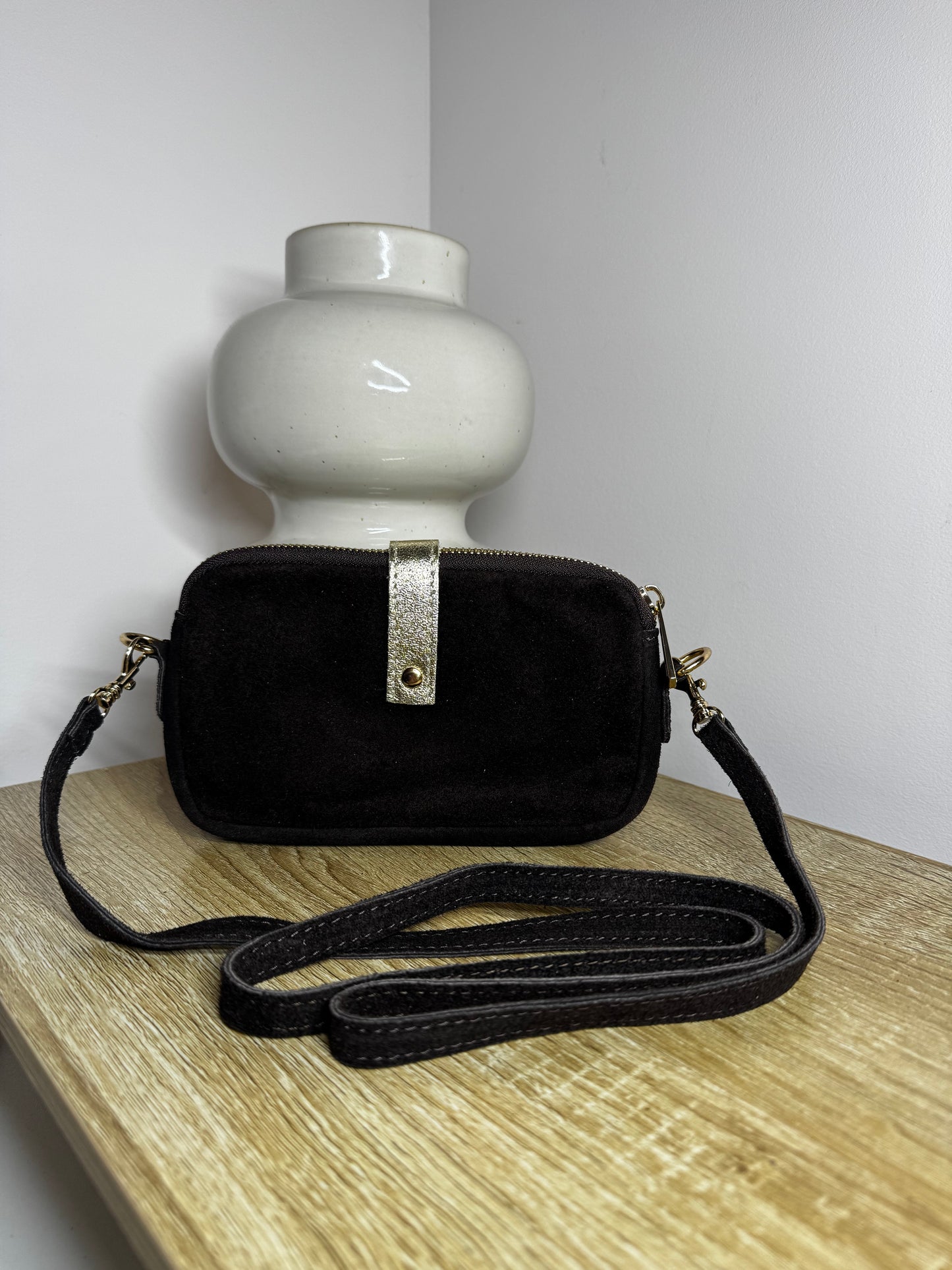 Sac bandoulière marron foncé