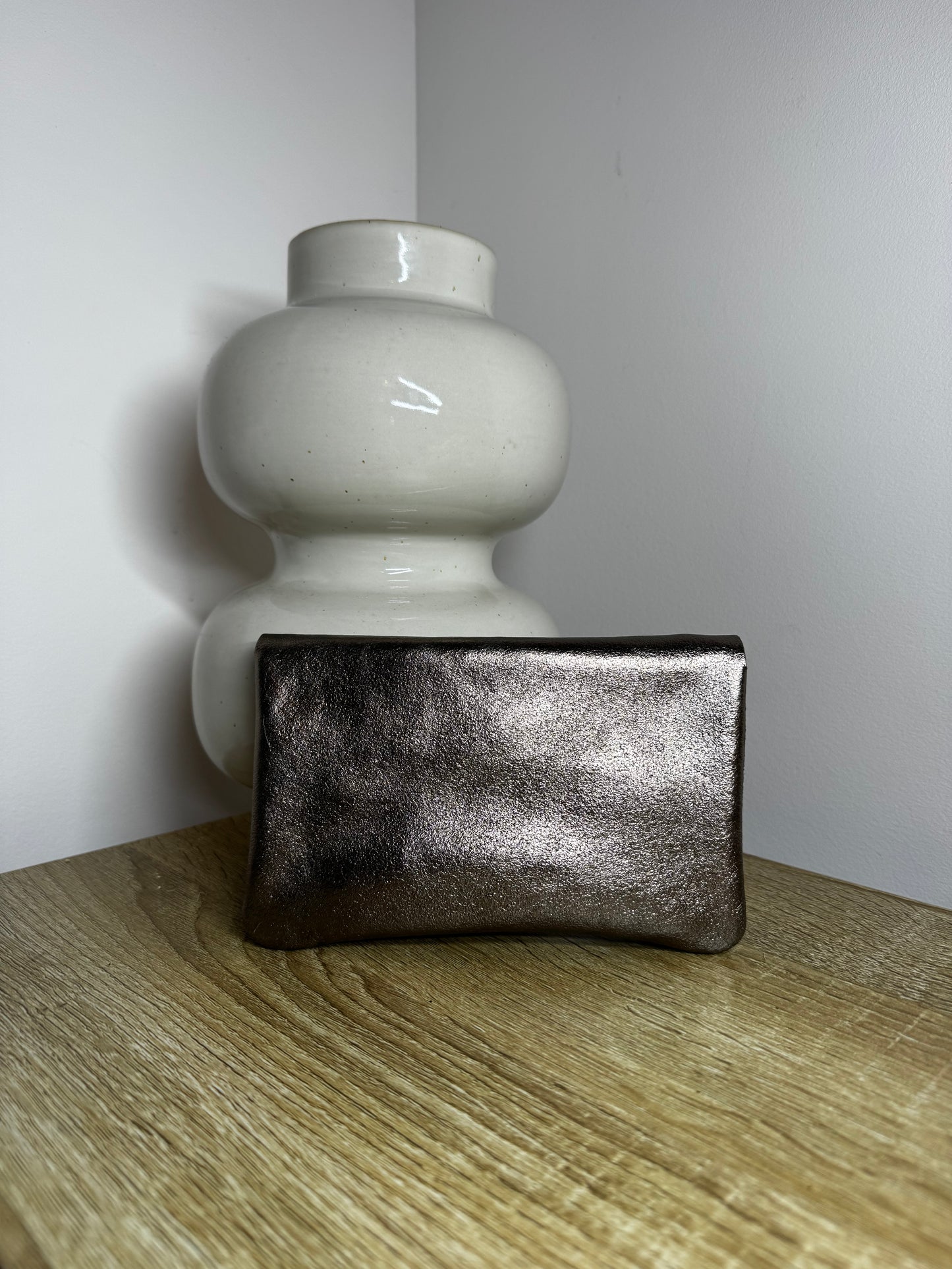 Grand porte monnaie marron foncé