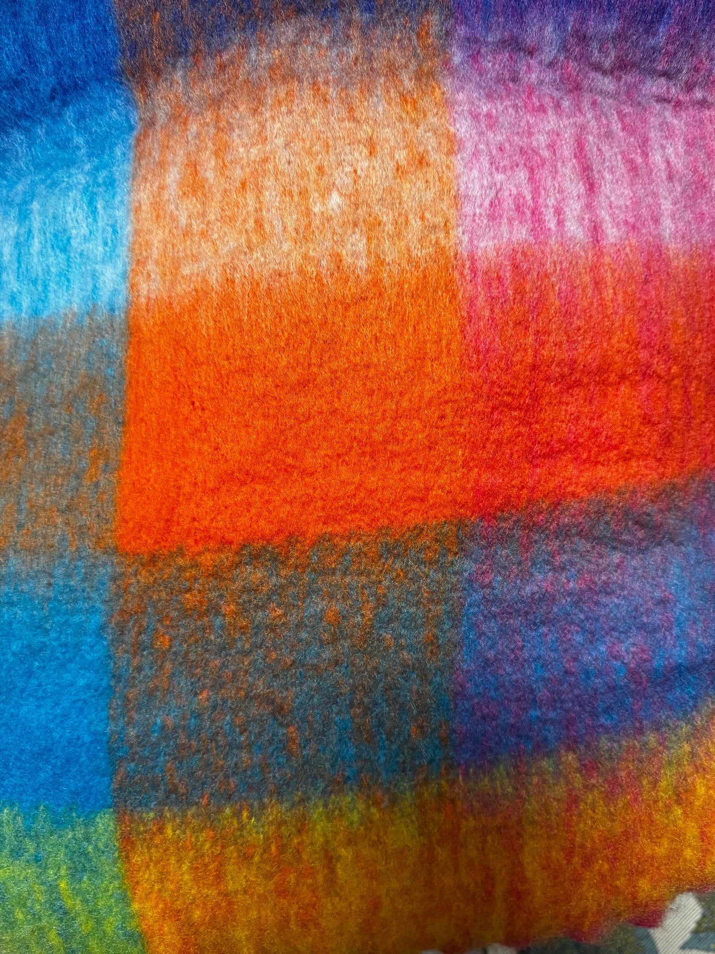 Echarpe en laine colorée