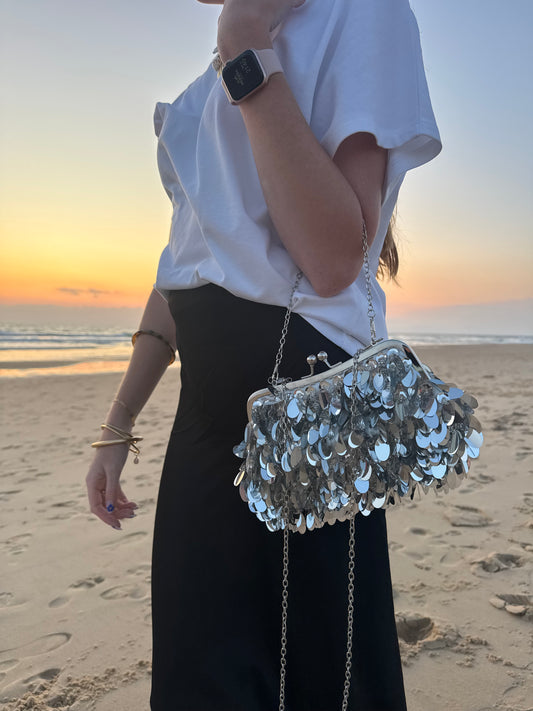 Sac Anna argenté